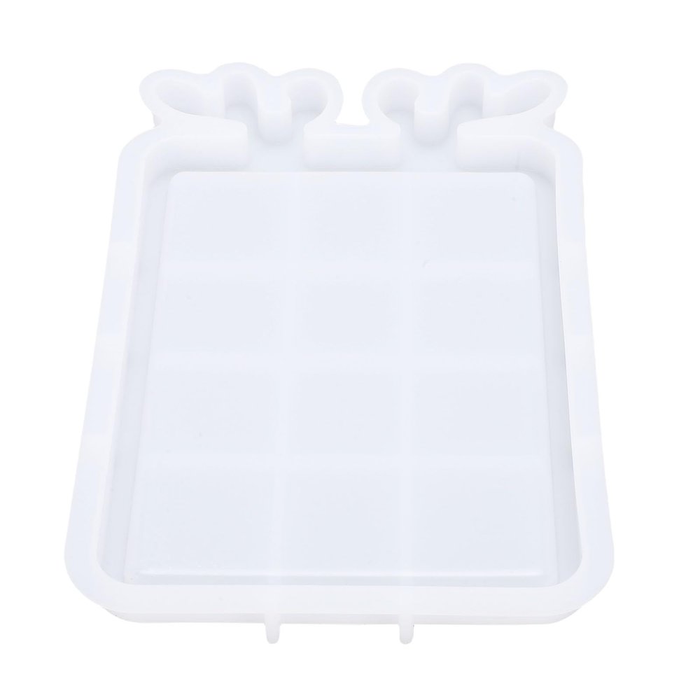 LAISANIM Deer Antler Tray Mold, Silicone Resin Mold for Serving Trays Jewelry Dishes, Flexible Reusable Craft with Unique Design for Resin Casting, DIY Crafts, Christmas Gifts
