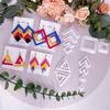 12pcs Pop Style Minimalism Clay Cutters | Boho Clay Cutters | Clay Earring Cutters | Jewelry Making Kits view 3