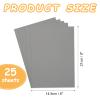 MECCANIXITY 25 Pcs Shimmer Cardstock 6 x 8 Inch Silver Grey Glitter Metallic Paper Printer Paper for Scrapbook Invitations Certificates Crafts DIY Cards view 2