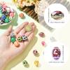 Ipotkitt 40 pcs Random Iridescent Acrylic Sport Theme Beads Basketball Football Tennis Loose Beads for DIY Jewelry Crafts Bracelet Necklace Earrings Keychains view 2