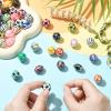 Ipotkitt 40 pcs Random Iridescent Acrylic Sport Theme Beads Basketball Football Tennis Loose Beads for DIY Jewelry Crafts Bracelet Necklace Earrings Keychains view 4
