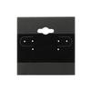 100 Pcs Hanging Earring Display Cards 2" x 2" Khaki, White & Black Jewelry Holder Cards for Studs, Hooks & Dangle Earrings Paper & Velvet Plastic Earring Card Set for Jewelry Display (Black) view 1