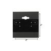 100 Pcs Hanging Earring Display Cards 2" x 2" Khaki, White & Black Jewelry Holder Cards for Studs, Hooks & Dangle Earrings Paper & Velvet Plastic Earring Card Set for Jewelry Display (Black) view 2