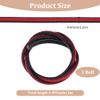 CALFOVERA 39.37 Inch Braided PU Leather Cord String for DIY Crafts 12mm Flat Leather Bolo Cord Lace Braiding Thread Bolo Tie Strap Rope for Jewelry Making Supplies Bracelet Necklace(Red) view 2