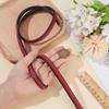 CALFOVERA 39.37 Inch Braided PU Leather Cord String for DIY Crafts 12mm Flat Leather Bolo Cord Lace Braiding Thread Bolo Tie Strap Rope for Jewelry Making Supplies Bracelet Necklace(Red) view 3
