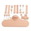 Embroidery Stand, Beechwood Embroidery Hoop Holder, 360 Degree Rotated Stitch Stand with Stable Base for DIY Sewing, Punch , and Crafting, Includes User Manual view 2