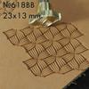 DandS ltd Leather Stamp Tool - Braided Texture Profesional Craft Tool for Leatherworking, Carving & Stamping Projects, Belts Wallets & DIY Projects Compatible with Mallet #618BB view 2