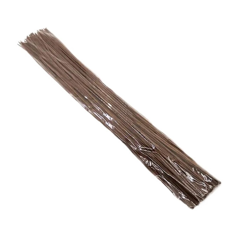 Floral Wire 50Pcs Floral Wire Paper Covered Artificial BranchesIron for DIY/Nylon Flower Accessory Green White and Coffee(Coffee,0.9mm)