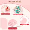 Gilprop 4 Pcs Pink Rubber Block 8 x10 x 0.25 Inch Linoleum Carving Block Stamp Making Kit Soft Rubber Carved Brick for Printmaking Stamp DIY Craft Project Printing view 3