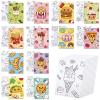Anseal 12 Packs Pre Drawn Canvas to Paint, 5" X 7" Foods Pre Printed Canvas for Painting, Pre Stretched Canvas Outline Painting Boards for Party Favor view 1