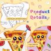 Anseal 12 Packs Pre Drawn Canvas to Paint, 5" X 7" Foods Pre Printed Canvas for Painting, Pre Stretched Canvas Outline Painting Boards for Party Favor view 3