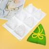 BELOWSYALER Silicone Mold,6-Cavity Bowknot Rice Dumpling Silicone Cake Mold DIY Ice Cream Resin Mold Baking Tool Birthday Gifts Zongzi Mold view 3