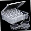 Cndiyald 30-Slot Bead Organizer Box, Clear Plastic Storage Container with Secure Lids for Jewelry Making, Sewing, Craft Beads & Small Drawing Supplies view 2