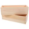 Lurrose 2pcs Rectangular Wooden Soap Mold Box Lidless Frame for Handmade Soap Making DIY Craft Wood Loaf Molds Suitable for Beginners and Experienced Makers view 1
