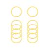 10pcs O Rings 5/4"(32mm) Welded Strong Metal Gold Multi-Purpose Heavy Duty Round Ring for Pet Collars Hardware Luggage Accessories Buckle Belts Strap Webbing Sewing DIY Craft view 1