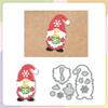 Christmas Patchwork Santa Claus Snowflakes Cup Die Cuts DIY Sewing Metal Cutting Dies for Handmade Card Making Stencils Festivals Scrapbooking Album Paper Craft Template view 1