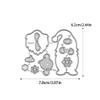Christmas Patchwork Santa Claus Snowflakes Cup Die Cuts DIY Sewing Metal Cutting Dies for Handmade Card Making Stencils Festivals Scrapbooking Album Paper Craft Template view 2