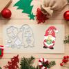 Christmas Patchwork Santa Claus Snowflakes Cup Die Cuts DIY Sewing Metal Cutting Dies for Handmade Card Making Stencils Festivals Scrapbooking Album Paper Craft Template view 3