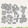 Animal Mouses Splicing Tulip Flower Pots Die Cuts DIY Sewing Metal Cutting Dies for Handmade Card Making Stencils Festivals Scrapbooking Album Paper Craft Template view 3