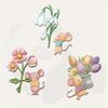 Animal Mouses Splicing Tulip Flower Pots Die Cuts DIY Sewing Metal Cutting Dies for Handmade Card Making Stencils Festivals Scrapbooking Album Paper Craft Template view 4