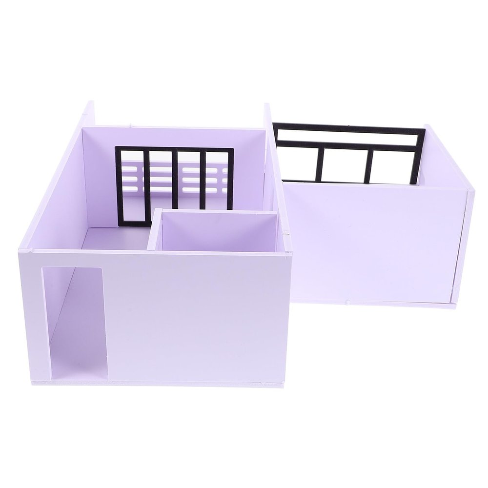 COOLHIYA Scale DIY Miniature Apartment Model Kit Unfinished Architectural Model Building Material for Precise Layout Visualization and Crafting Enthusiasts