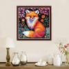 Dimxvean Stamped Cross Stitch Kits,Cross Stitch Kits for Adults Beginners,Embroidery Kits Full Range of Cross Stitch Stamped Kits Needlepoint Kits Cross Stitch Patterns-Colorful Fox 18x18 inch view 2