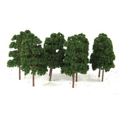 KiBcsLic 10pcs Model Trees 1:75 Ho Scale Layout