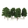 KiBcsLic 10pcs Model Trees 1:75 Ho Scale Layout view 1