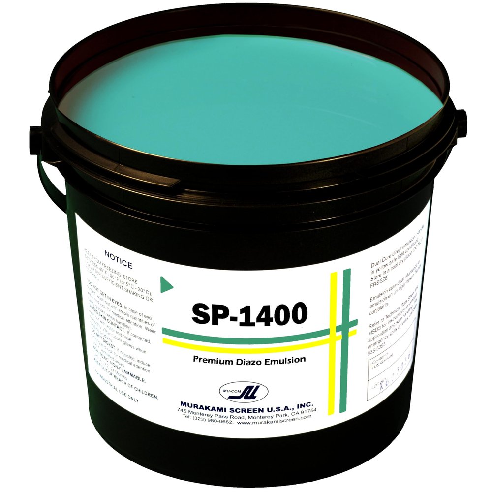 Murakami Screen - SP1400 (Quart Size) Premium Diazo Emulsion, Professional Screen Printing Emulsion for Apparel and Textile, Compatible with Plastisol, Water Based, Discharge Inks