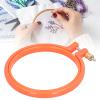 BAFOVY Cross Stitch Embroidery Circle Plastic Hoop Ring with Adjusting Screw for DIY Art Craft Sewing Beginners (4 Inch) view 3