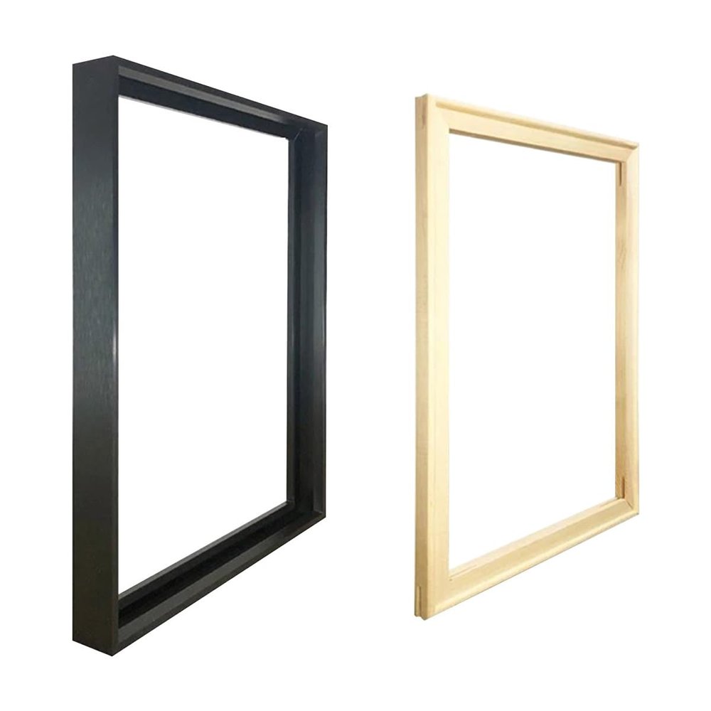 ECYC 15.75x15.75 inch Metal Canvas Floating Frame for 17.72x17.72 inch Canvas Painting, DIY Floater Frames with DIY Wood Frame, Picture Frames Art Painting Frame, 03