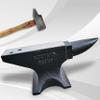 LuckyNoteSingle Horn Anvil 66Lbs Cast Steel Anvil Blacksmith for Sale Forge Tools and Equipment Anvil Rugged Round Horn Anvil Blacksmith Jewelers Metalsmith Blacksmith Tool view 4