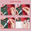NASSMOSSE Christmas Beaded Pen Kit DIY Beadable Pens 4 Style Plastic Bead Pens Christmas Snowman Hat Silicone Beads Crystal Spacer Beads Craft Supplies for Teachers, Students Gifts view 4