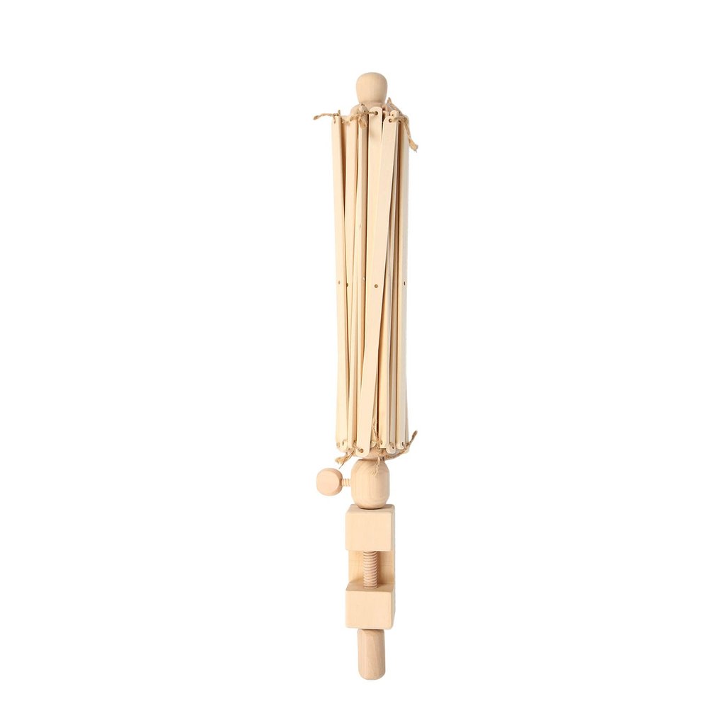 Keenso Household Wooden Umbrella, Quick Yarn Winder, Safe to Use for Knitting Enthusiasts, Solid Wood Material