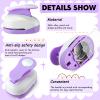 Chengu 3 Pack Craft Paper Punch Circle 2, 1 and 5/8 Inch Punch Paper Punchers Round with 10 Pcs Sticker, Cutter Purple for Card Making Scrapbook DIY Albums Photos Office Supplies view 3