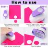 Chengu 3 Pack Craft Paper Punch Circle 2, 1 and 5/8 Inch Punch Paper Punchers Round with 10 Pcs Sticker, Cutter Purple for Card Making Scrapbook DIY Albums Photos Office Supplies view 4