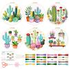 BEUNITONE Cactus Embroidery Kit for Beginners, 6PC Succulent Plant Themed Needlepoint Kits for Adults with Hoops, Threads, Needles, Instructions and Full Kits, DIY Home Decor Craft Gift for Adults view 1