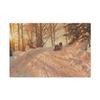 Peder Mrk Mnsted (18591941) Winter Landscape with Horse - 1918 - Canvas Wall Art view 1