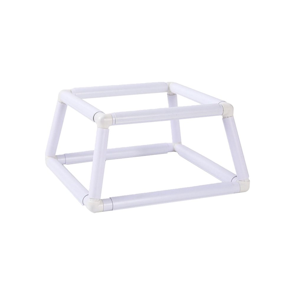 Double Layer Embroidery Frame Square Hoop Quilting Trapezoids Snap for Quilting Craft Square Shape Frame