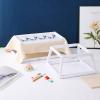 Double Layer Embroidery Frame Square Hoop Quilting Trapezoids Snap for Quilting Craft Square Shape Frame view 2