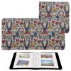 ALAZA Owl Flowers Skull Photo Album Self Adhesive Scrapbook Album PU Leather Cover 3 Ring Binders Photo Book for Wedding Family Travel Memory view 2