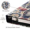 ALAZA Owl Flowers Skull Photo Album Self Adhesive Scrapbook Album PU Leather Cover 3 Ring Binders Photo Book for Wedding Family Travel Memory view 3