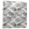 ALAZA Grey Snake Pattern Photo Album Self Adhesive Scrapbook Album PU Leather Cover 3 Ring Binders Photo Book for Wedding Family Travel Memory view 1