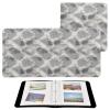 ALAZA Grey Snake Pattern Photo Album Self Adhesive Scrapbook Album PU Leather Cover 3 Ring Binders Photo Book for Wedding Family Travel Memory view 2