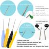 Nimozekd 28 PCS Beginners Candle Making Kit for Adults with 200 ft Candlewick,Long Large-Eye Candle Piercing Needle and Wick Cutter 7INCH,Wick Inserting Tool Mold Punch Needle with Hook Eye for Moulds view 3