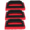 HOMOBABE 3pcs Wear Resistant Screen Printing Cleaner Brush Ink Remover Scrub Pad with Handle for Efficient Ink Cleaning Portable and Lightweight Screen Printing Accessories view 1