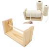 Yarn Holder, Wooden Horizontal Yarn Dispenser Stand Smooth Rotating Spindle Prevent Knotting for Knitting Crocheting Embroidery Sewing Crafts 24cm Spindle Length view 1