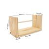 Yarn Holder, Wooden Horizontal Yarn Dispenser Stand Smooth Rotating Spindle Prevent Knotting for Knitting Crocheting Embroidery Sewing Crafts 24cm Spindle Length view 2