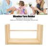 Yarn Holder, Wooden Horizontal Yarn Dispenser Stand Smooth Rotating Spindle Prevent Knotting for Knitting Crocheting Embroidery Sewing Crafts 24cm Spindle Length view 3