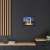 A Glowing Prism Doorway into Another Dimension - Premium Pinewood Frame Framed Canvas Wall Art 14x11 or 20x16 Inches view 4